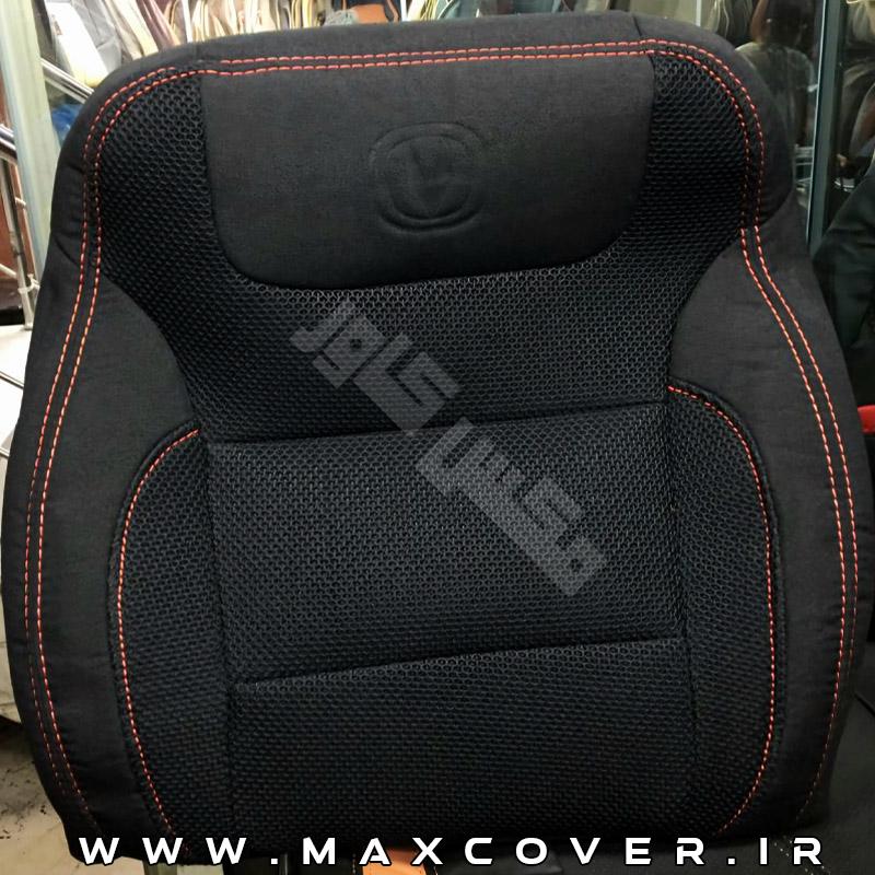 روکش صندلی چانگان Changan CS35 پارچه مشکی با دوخت قرمز