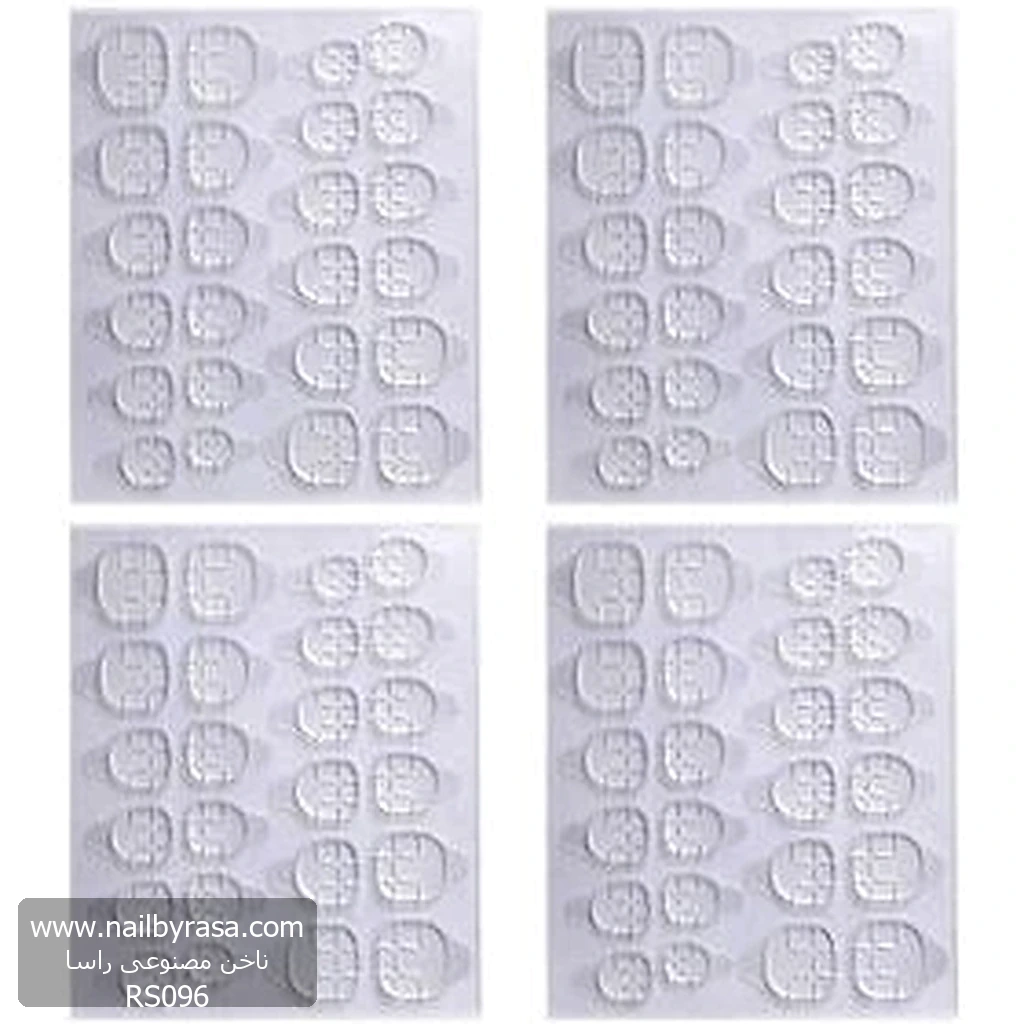چسب دو طرفه ناخن مصنوعی راسا RS096 بسته 96 عددی qr