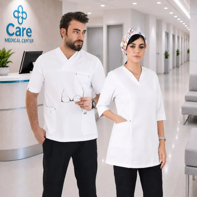 اسکراب تک بدون شلوار مدل (figs) رنگ سفید