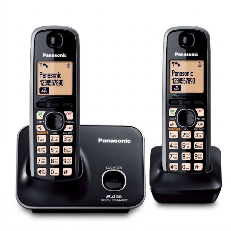 تلفن بی سیم پاناسونیک مدل KX-TG3712BX - مشکی براق