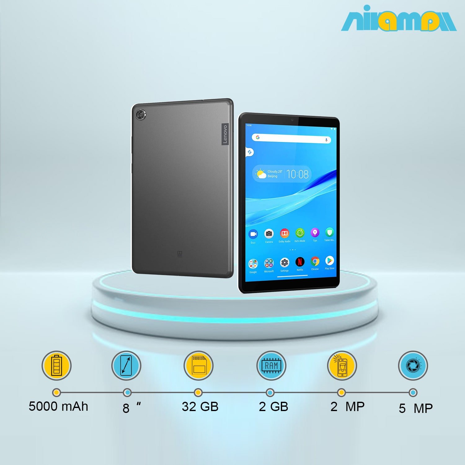تبلت لنوو مدل TAB M8 8505X ظرفیت 32 گیگابایت