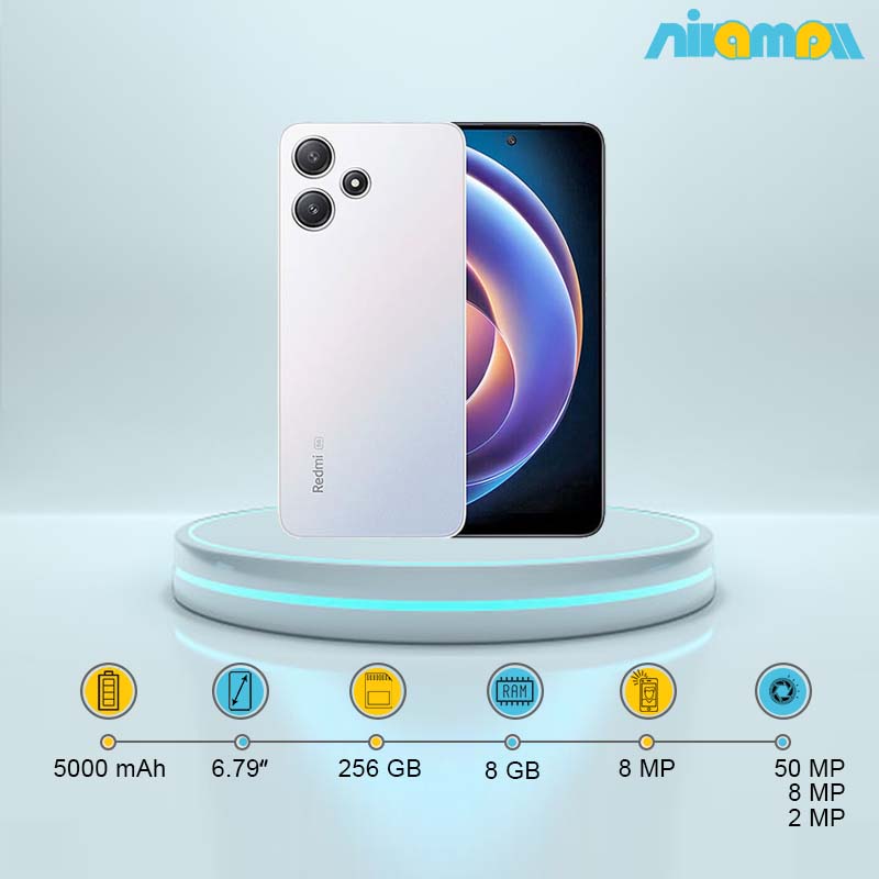 گوشی موبایل شیائومی مدل Redmi 12 دو سیم کارت ظرفیت 256 گیگابایت و رم 8 گیگابایت