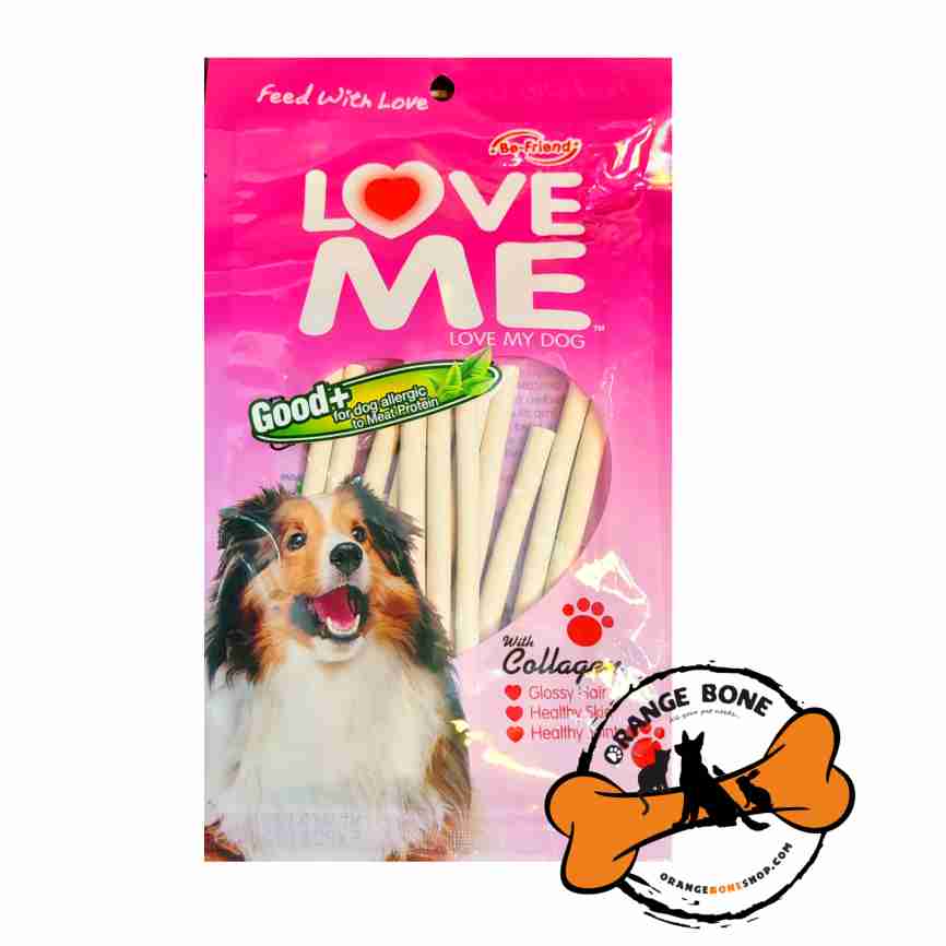 تشویقی سگ Love Me مدل اسنک شیری (80 گرم)