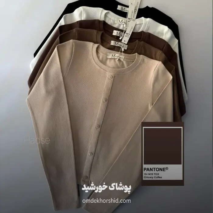 بلوز جلو دکمه قاپک دار