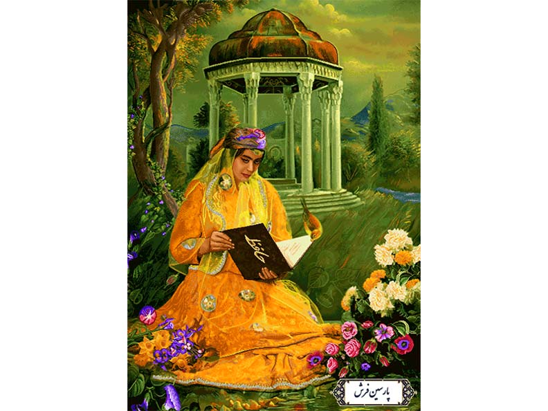نخ و نقشه تابلو فرش شب یلدا - کد NC6349