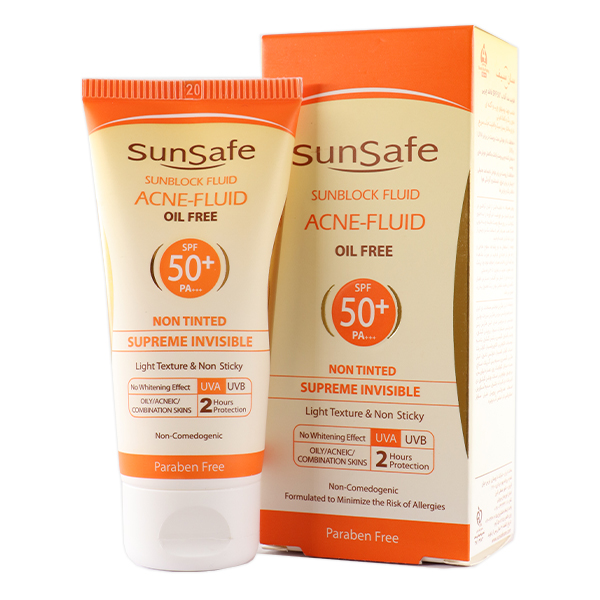 فلوئید ضد آفتاب سان سیف بدون رنگ و کاملا نامرئی SPF50