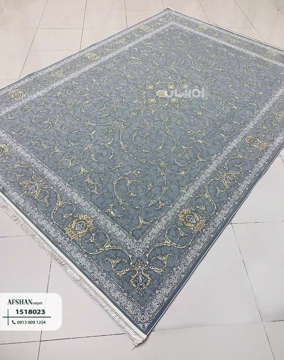 فرش 1500 شانه طرح اسلیمی کد 1518023 بهار