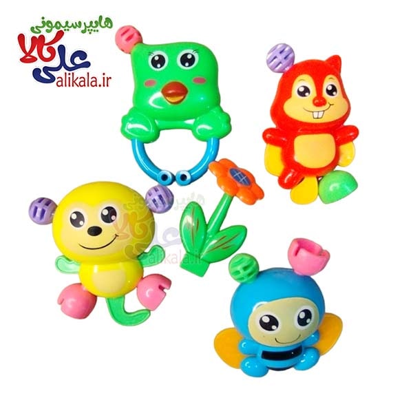 ست جغجغه حیوانات 6 عددی Baby Toys کد 01