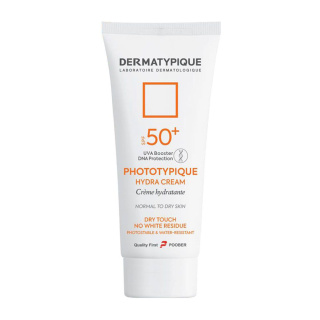 ضدآفتاب بی رنگ هیدرا مناسب پوست خشک +SPF50 درماتیپیک 50ml