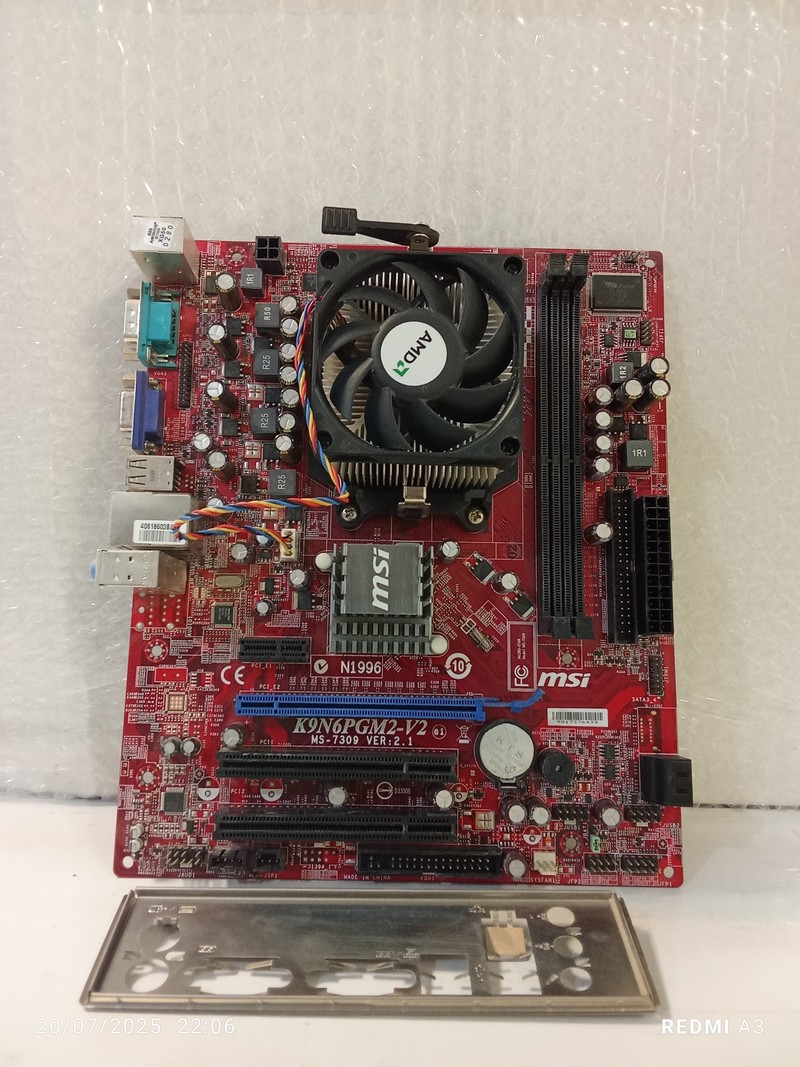 باندل مادربرد(DDR2)MSIمدل K9N6PGM2-V2(استوک)