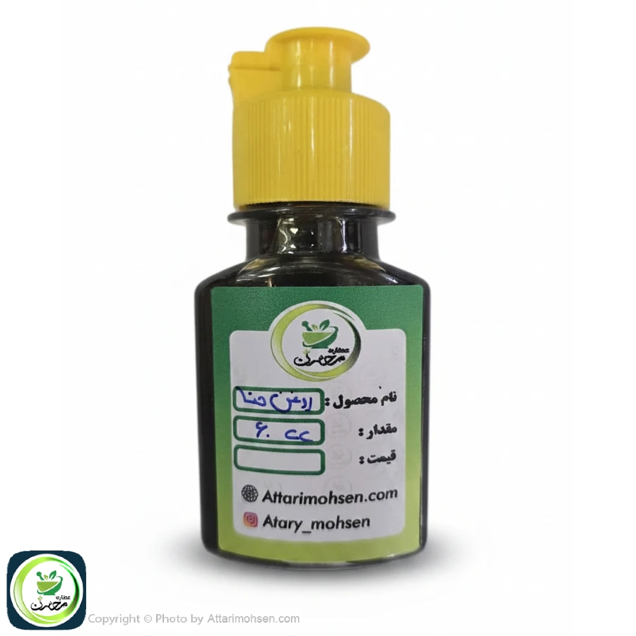 روغن حنا ۶۰ سی‌سی | تقویت مو، درخشان‌کننده و ضد ریزش طبیعی