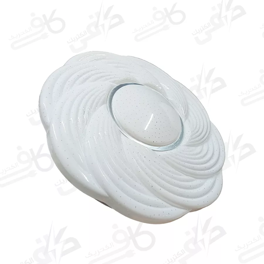 چراغ سقفی 72 وات سه حالته طرح گل ریموت دار آلما کد 707