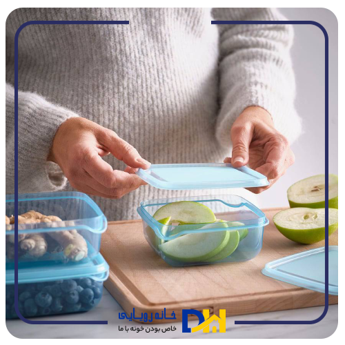 ظرف نگهدارنده ۳تایی آبی ایکیا PRUTA