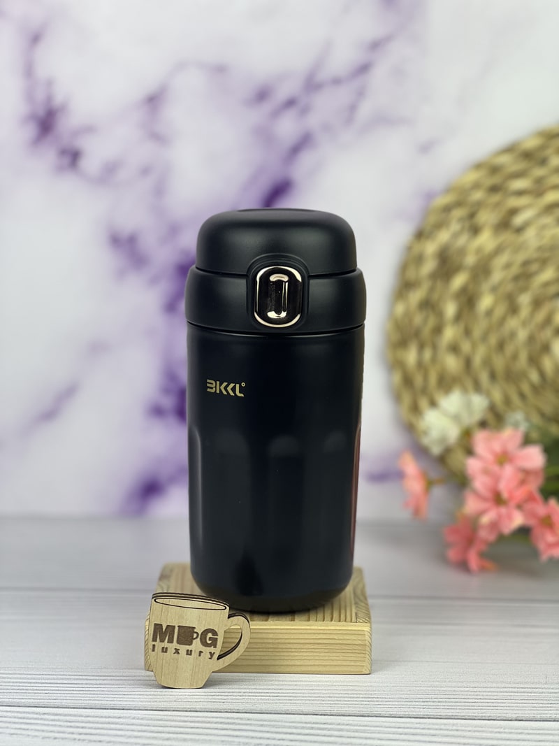 تراول ماگ BKKL شیاردار آسان نوش دار 450 میل استیل 304