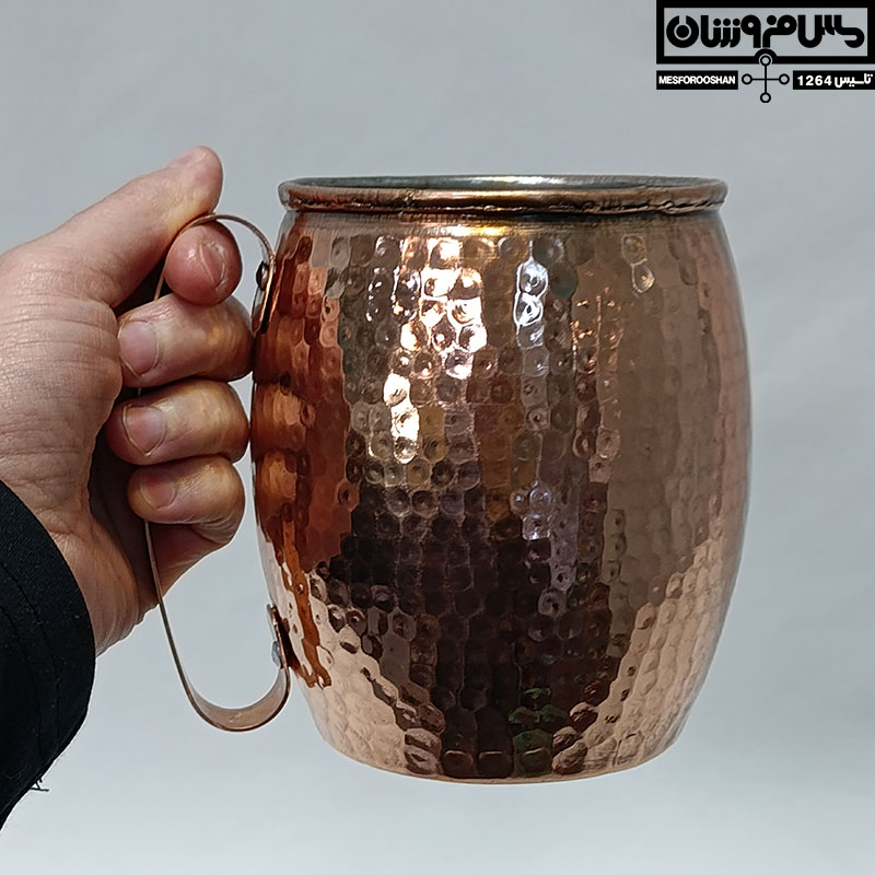 ماگ مسی چکشی زنجان مدل خمره