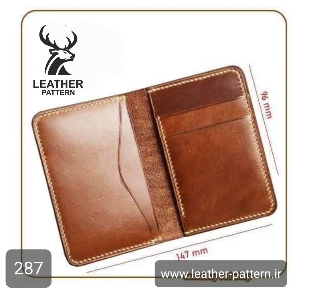 الگو کیف کارت چرم  کد J-287