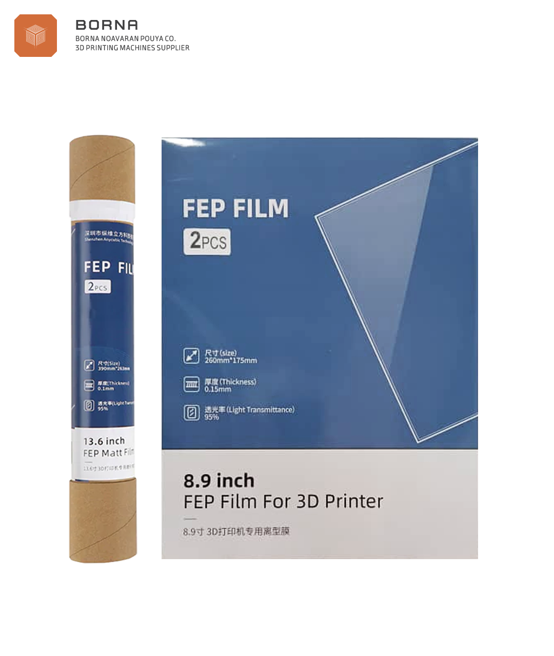 فیلم FEP پرینتر سه بعدی ANYCUBIC