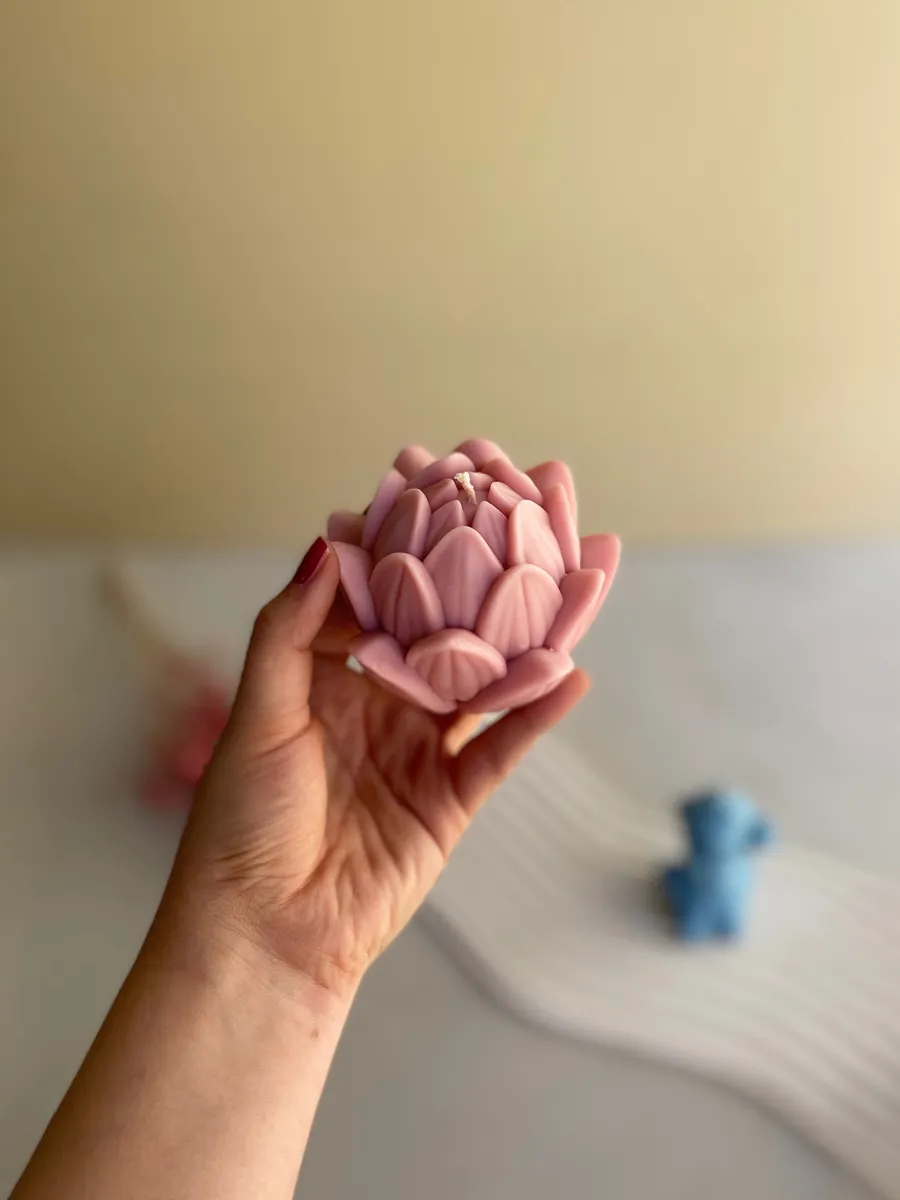 شمع لوتوس (گل نیلوفر آبی)