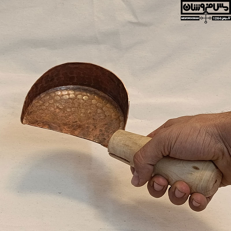 کاردک مسی دستساز شیره گیری گیاه مدل کتیرا