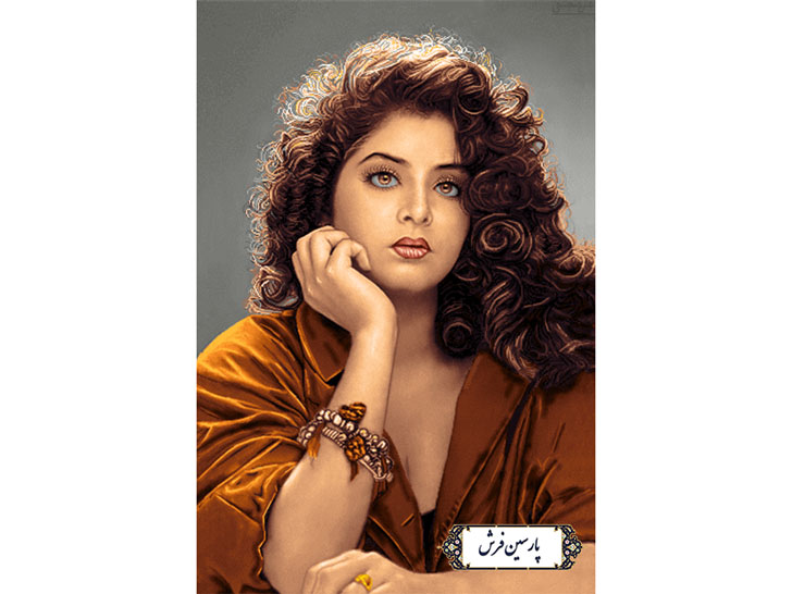 نخ و نقشه تابلو فرش طرح دختر خوش چهره - کد NC6333
