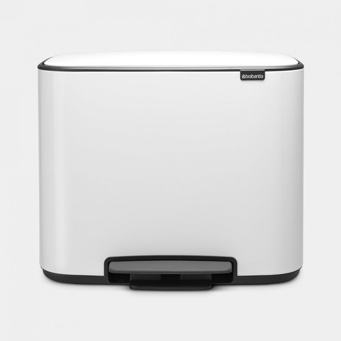 سطل زباله 11+23 لیتر سفید برابانتیا | Brabantia BO PEDAL BIN