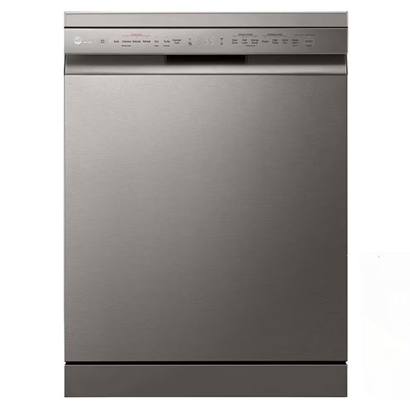 ماشین ظرفشویی 14 نفره ال جی مدل DFC435F - نقره‌ای پلاتینیوم