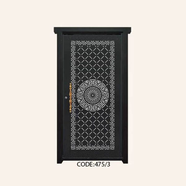 درب یک لنگه فلزی CNC طرح 475