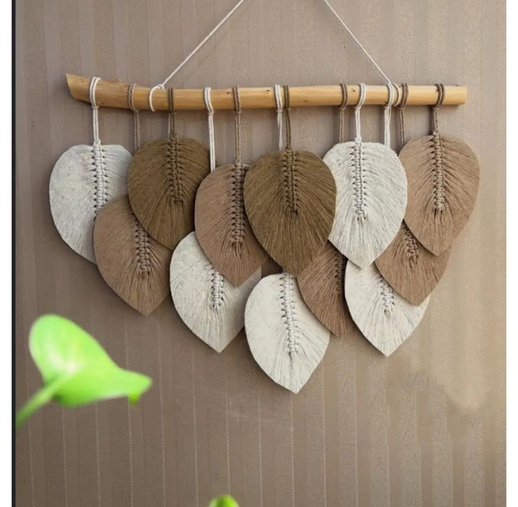 دیوارکوب مکرومه کد 310 برند گره چی و رنگ دلخواه