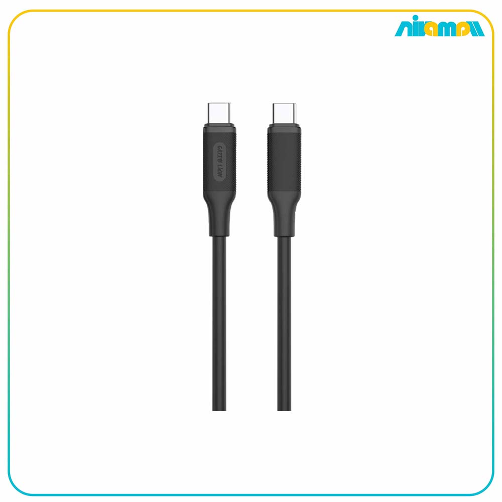 کابل تایپ سی 60 وات گرین لاین مدل USB-C to USB-C PVC