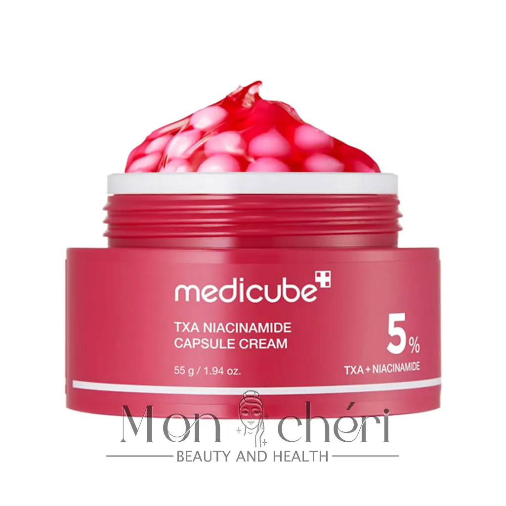 کرم کپسولی نیاسینامید مدی کیوب مدل Medicube TXA Niacinamide Capsule Cream وزن 55 گرم