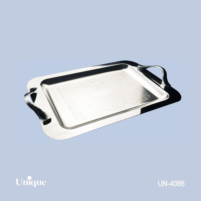 سینی بزرگ استیل بدون پایه یونیک کد UN-4086
