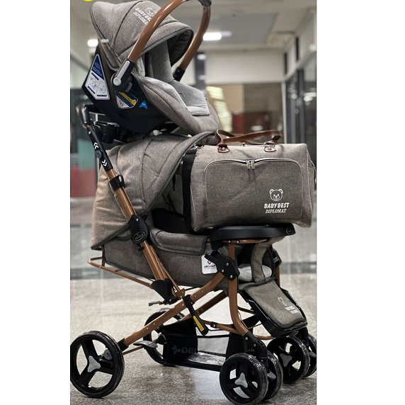 سرویس کالسکه بدنه طلایی بنیتا مدل بی بی بست baby best