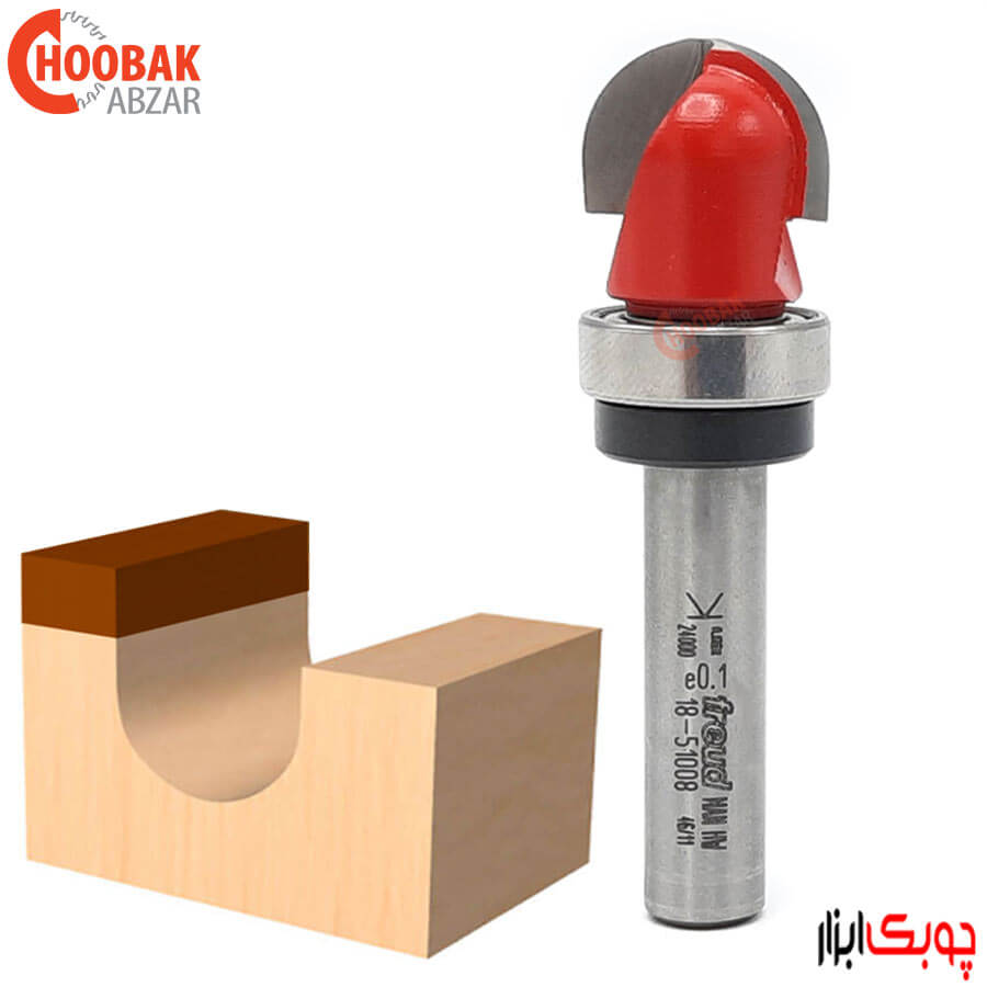 تیغ شیارزن انگشتی بلبرینگ وسط فرود کد RB18-51008