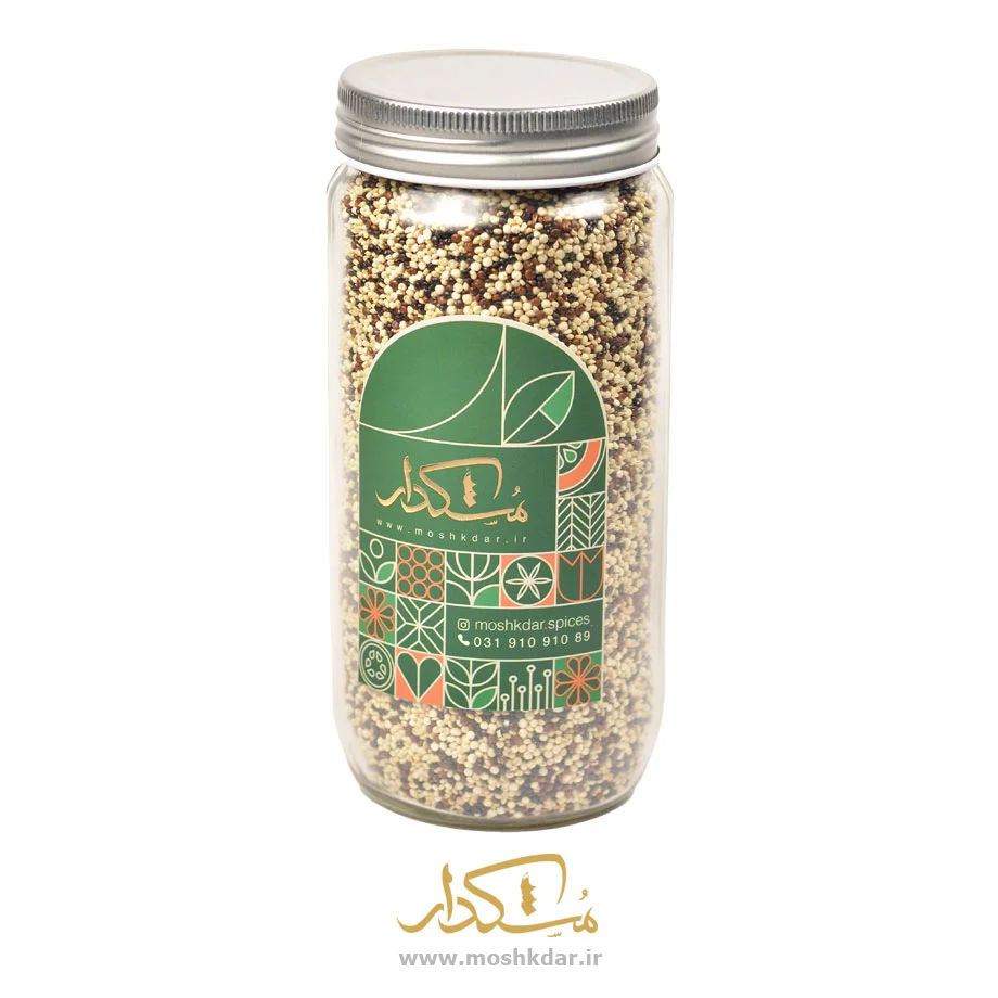 کینوا رنگی شیشه بزرگ 300 گرمی