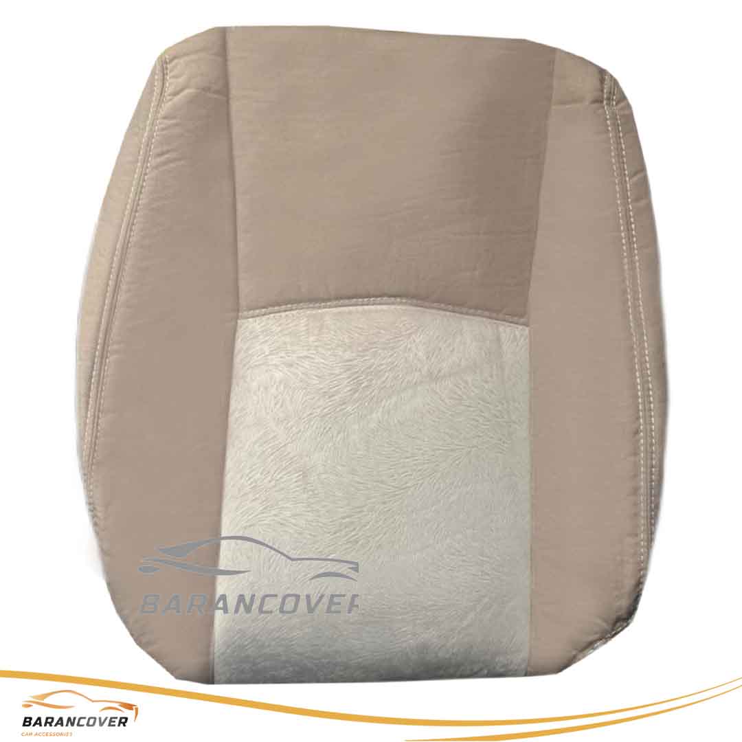 روکش صندلی ام وی ام mvm 530 پارچه وسط مخمل رنگ کرم