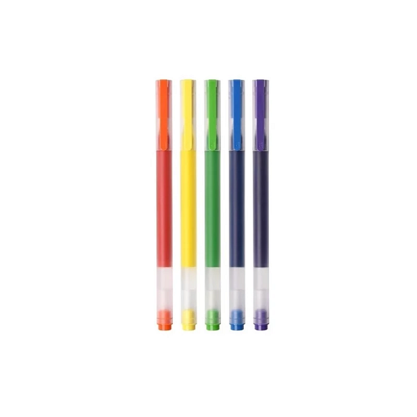 روان نویس رنگی شیائومی بسته 5 عددی Xiaomi MJZXB03WC 5Color Pen Mi Jumbo Colourful Gel Ink Pen