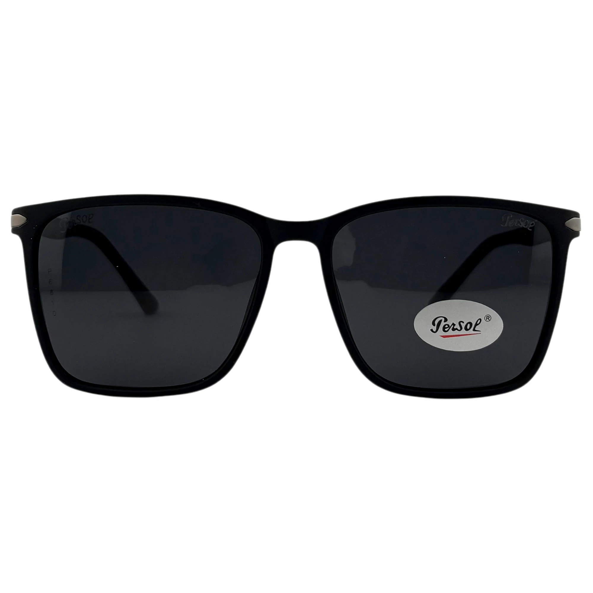 عینک آفتابی مستطیلی پرسول مشکی  Persol p6810 blk