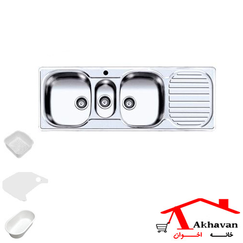 سینک ظرفشویی توکار کد 16 اخوان