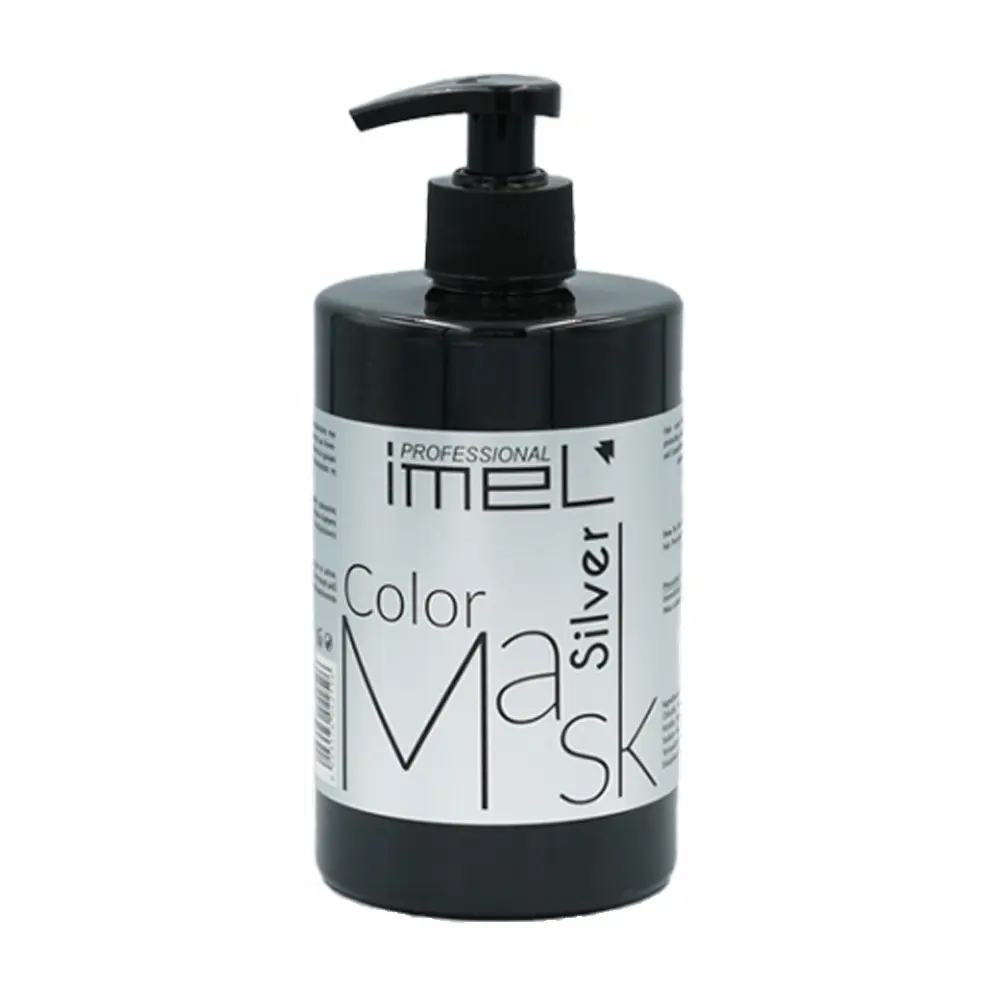 ماسک موی رنگی سیلور ایمل 500 میل مناسب انواع مو و موهای رنگ شده Imel Silver Color Mask