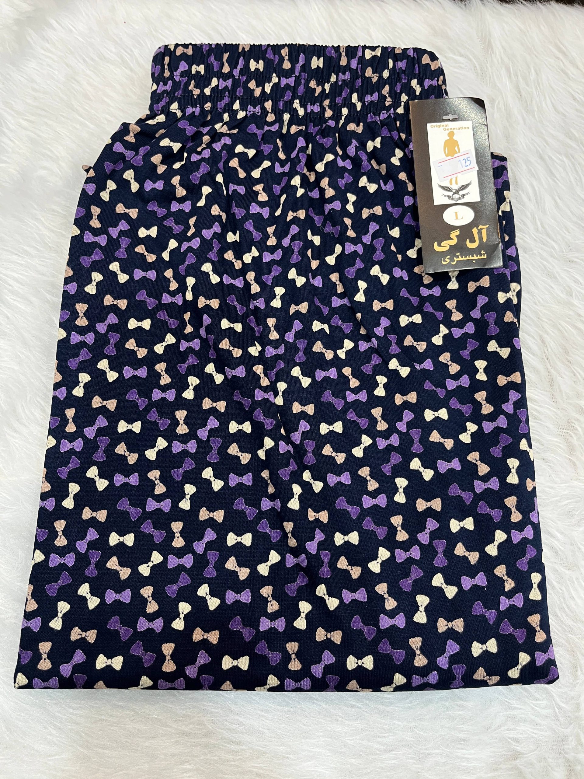 شلوار راحتی زنانه طرح گلدار - Large