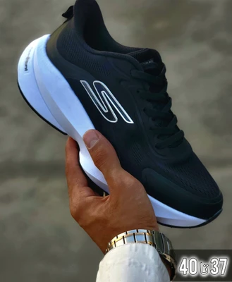 کتونی اسکیچرز مشکی سفید سایز 37 تا 40 SKECHERS