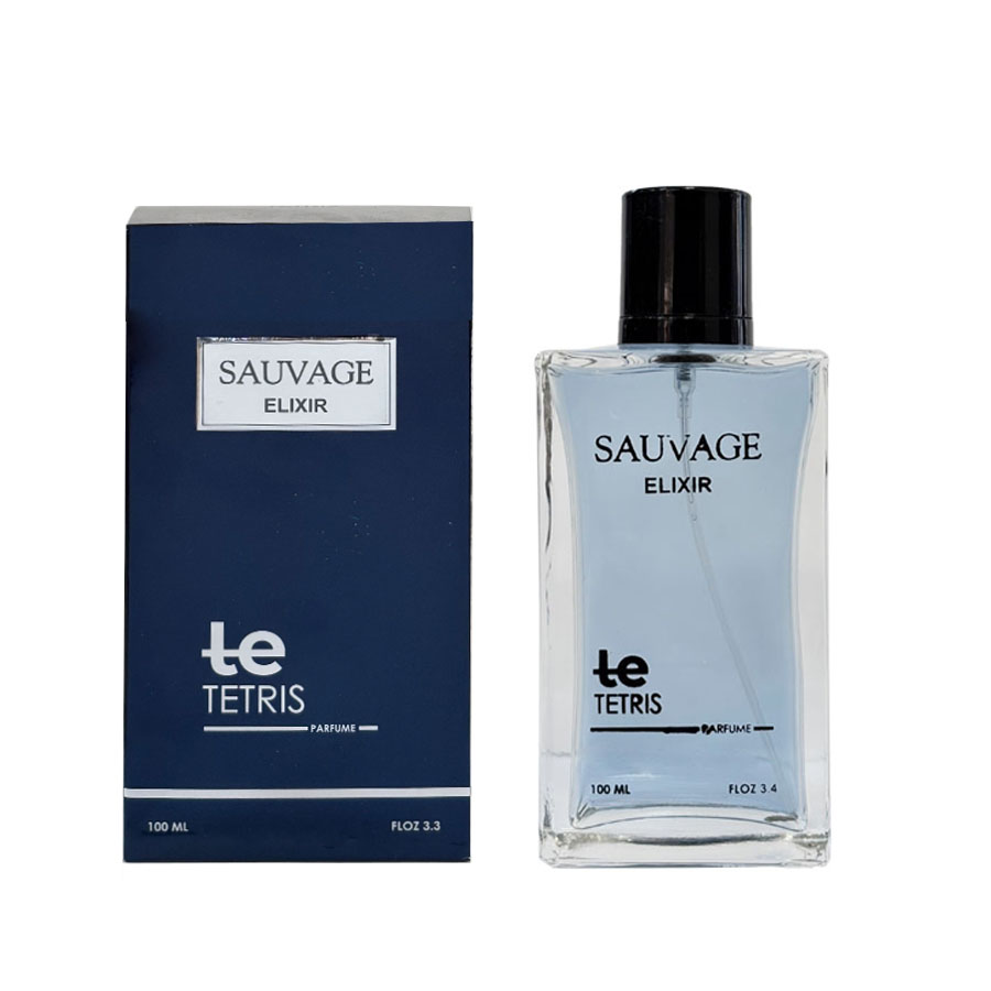 ادوپرفیوم مردانه تتریس مدلDior Sauvage Elixir حجم 100 میلی لیتر