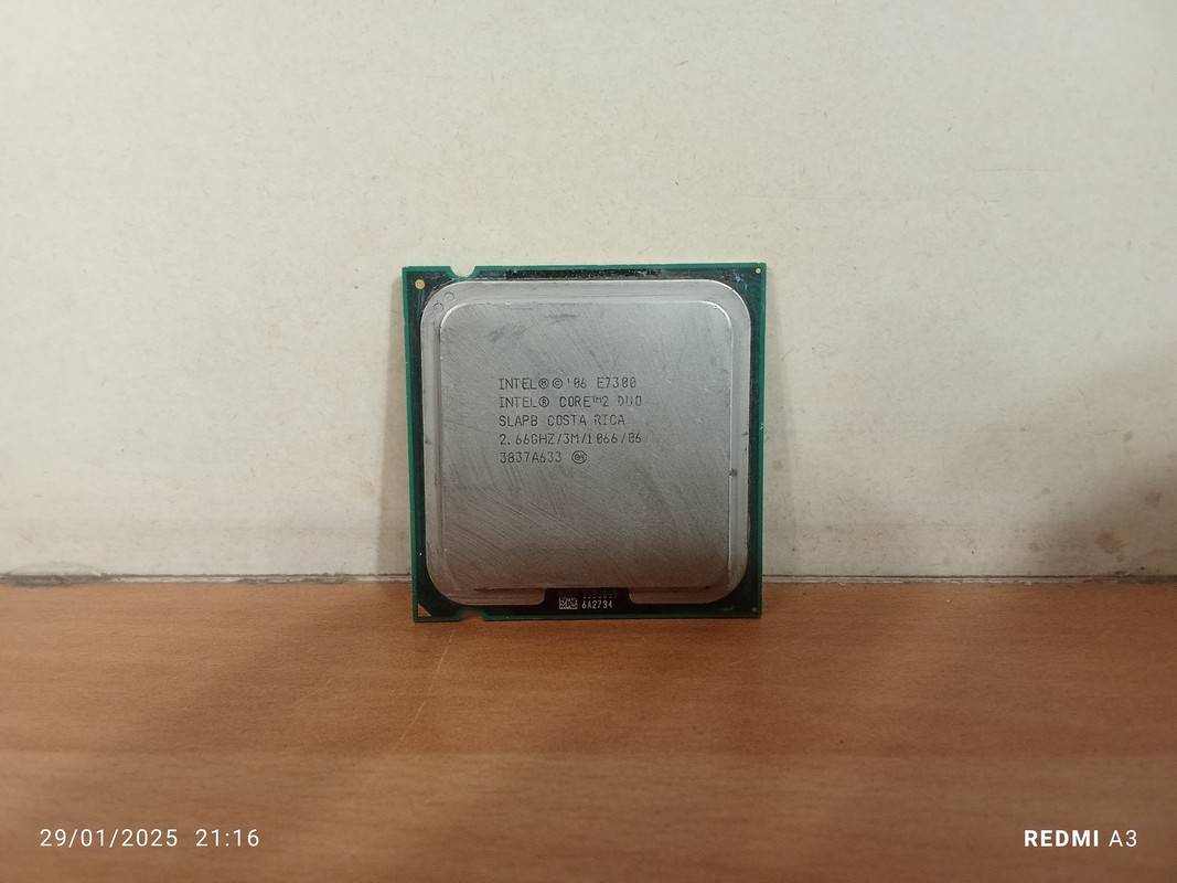 سی پی یو اینتل CORE 2DUO E7300 2.6GH( استوک)