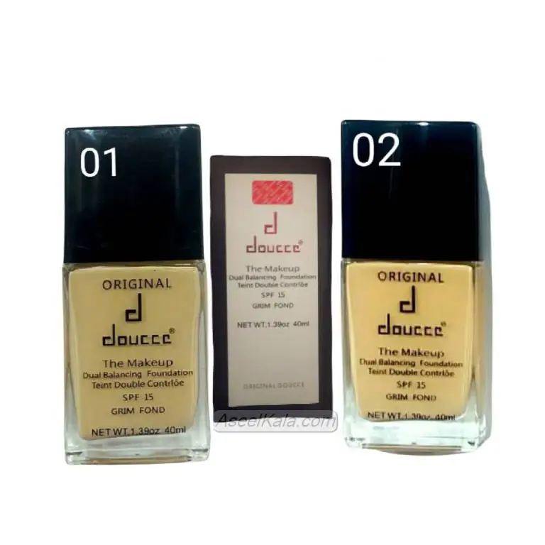 کرم پودر دوسه Doucce شیشه تخت Spf 15 وزن 50 میل