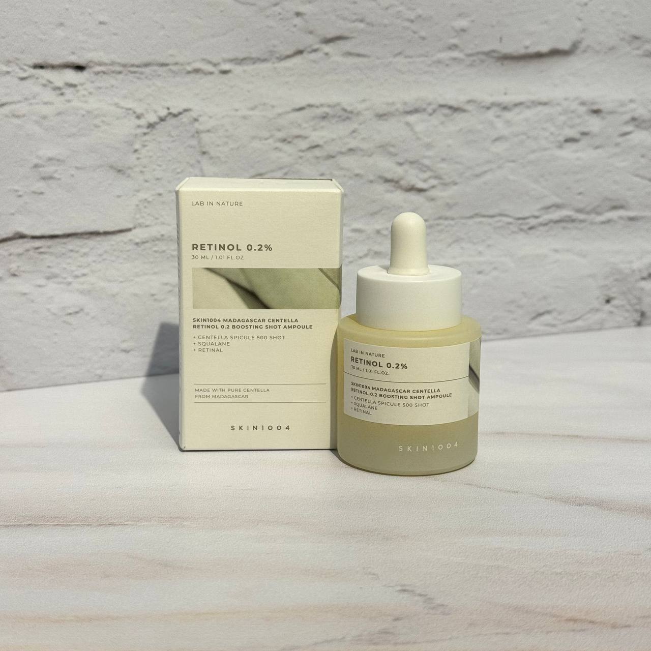 سرم ضدچروک و جوانساز رتینول 0.2 درصد ماداگاسکار سنتلا اسکین 1004 30 میل  SKIN 1004 Madagascar Centella Retinol 0.2 Boosting Shot Ampoule