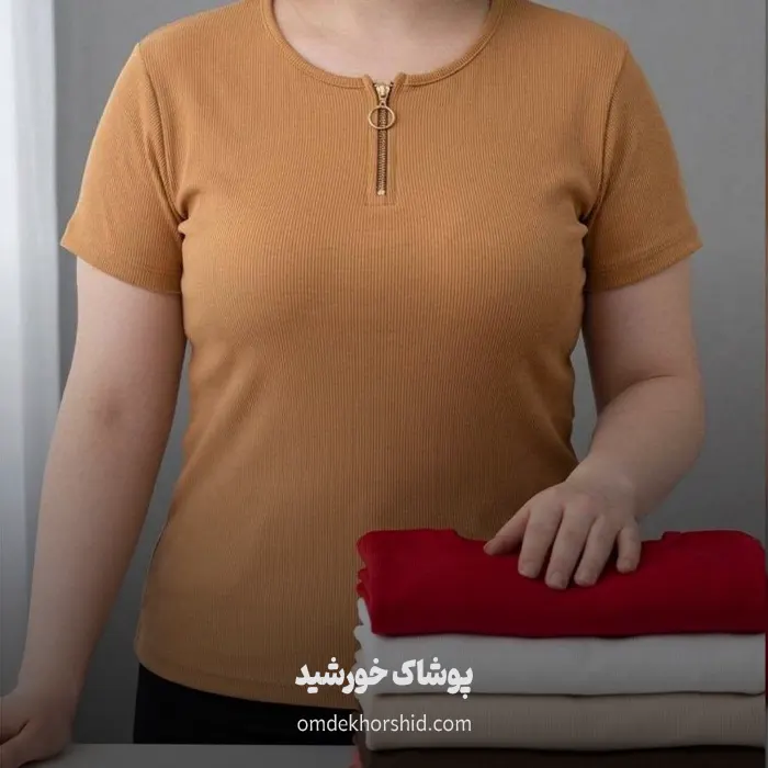 تیشرت نیم زیپ