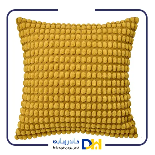 کوسن مخمل زرد ایکیا SVARTPOPPEL
