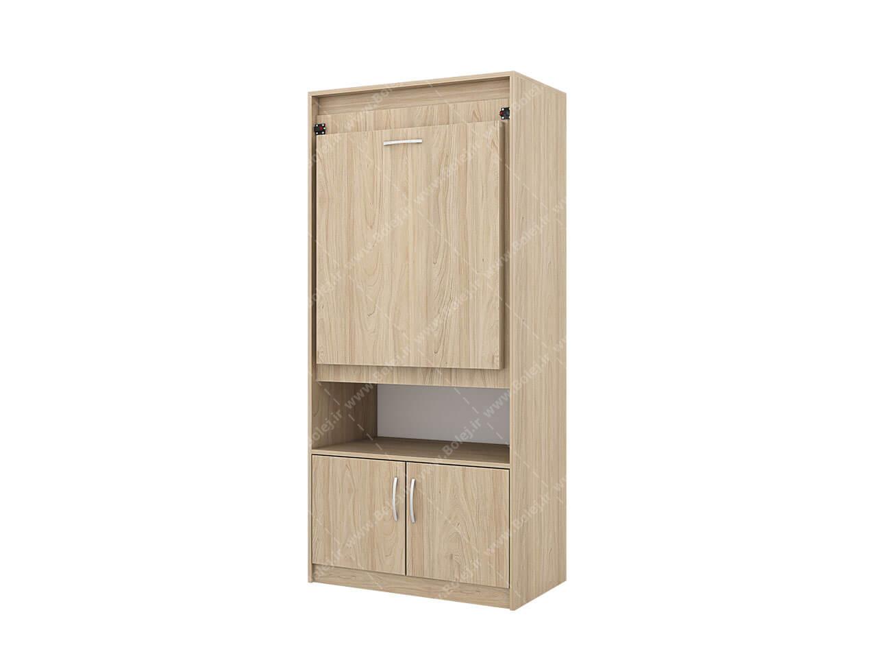 میز تحریر تاشو کتابخانه دار مدرن مدل کارن