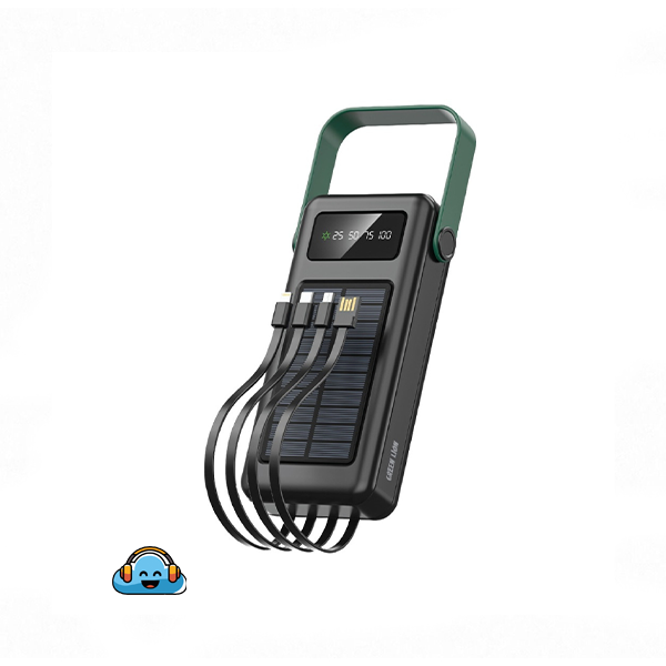 پاوربانک خورشیدی گرین لاین مدل Solar max، ظرفیت 30000 میلی‌آمپر ساعت