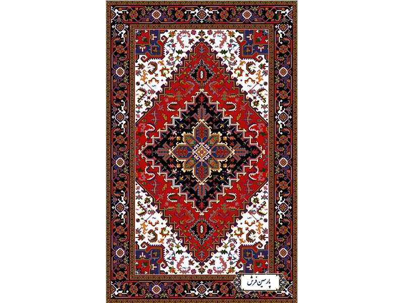 نخ و نقشه قالیچه هریس - کد NZ2877